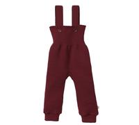 Disana Knitted bib shorts for newborns and toddlers, 100% organic merino, breathable, warm, unisex, size 50 - 104, sustainable and fair, with high waistband, made in Germany, Blackcurrant, 86-92