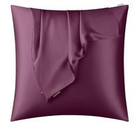 DISANGNI 100% Natural Mulberry Silk Pillow case for Hair and Skin with Hidden Zipper 22 Momme Both Sides Real Silk Pillow Case (1pc 60x60cm, Purple)