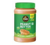 DiSano Crispy Natural Peanut Butter 1kg, Sugar Free, High Protein Peanut Butter (30g), Sugar and Salt Free, Vegan, 100% Toasted Peanut Butter