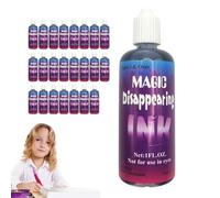 Disappear Magic Ink - Vanishing Paint Fluid Trick Writing Liquid Party Tool | Invisible Evaporation Formula Effect Squeeze Bottle Set Entertainment Classroom Celebration