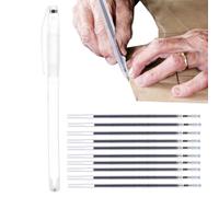 Disappearing Pens For Sewing - Stitching Markers, 11 Piece Vanishing Inks For Needlework Projects, Thermal Crayons With Replaceable Cartridges, Haberdashery, Pigment Applicators For Quilting