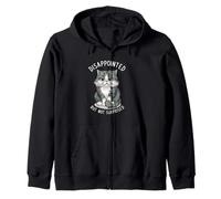 Disappointed But Not Surprised Funny Cat Zip Hoodie