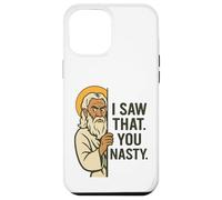 Disapproving God Funny Meme "I Saw That You Nasty" Design Case for iPhone 12 Pro Max