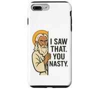 Disapproving God Funny Meme "I Saw That You Nasty" Design Case for iPhone 7 Plus/8 Plus