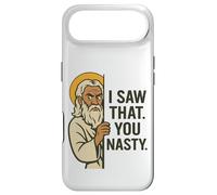 Disapproving God Funny Meme "I Saw That You Nasty" Design Case for iPhone Air