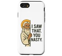 Disapproving God Funny Meme "I Saw That You Nasty" Design Case for iPhone SE (2020) / 7/8
