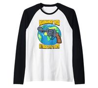 Disarmament Week October Celebrate Peace Without Arms Raglan Baseball Tee