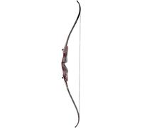 Disassembled 62" Recurve Bow for Adults & Teens, 50 lbs Longbow with Shock Absorber & Sights - Outdoor Archery Kit for Hunting & Target Practice