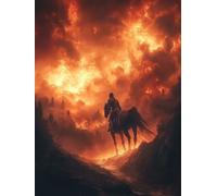 Disaster Paint by Numbers for Adults, Landscape Painting by Numbers DIY Color Oil Painting Hobbies for Adults Women with Acrylic Paint Brush Set for Room Decor, Wall Art, Gifts 32x48inch -zjn2507CB