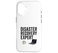 Disaster Recovery Expert Coffee Humor Case for iPhone 16