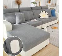 Disayu Magic Sofa Covers - Nolaninterior Magic Sofa Covers - 2023 New Wear-Resistant Universal Sofa Cover Stretch (Texture - Gray,Extra Large Single Seat Cover)