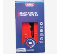 Disc Block With Theft for Motorcycle ABUS Granit™ Detecto Xplus 8077 2.0 - Red