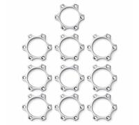 Disc Brake Adapters for Bike Rotors 10PCS 44mm Aluminum Alloy Replacement Parts Freewheel Threaded Hubs Disc Brake Mount Adapter