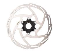 Disc Brake Bicycle Brake Center Disc Lock Rotors 203 180 160 140mm High Strength Steel 1.8mm Fit Any Pads For MTB Road Bike Brake Rotor(CL-203mm Black A)