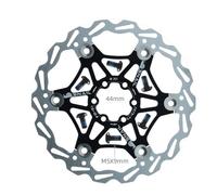 Disc Brake Bicycle Disc Brake Pads 160 180 203 Mm Aluminum Alloy 6 Nail Rotor Road Bike Floating Discs Part Accessories Brake Rotor(203mm Black 1 PCS)