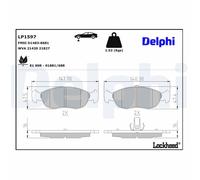 Disc Brake Brake Pad Set Delphi LP1597 Fits Citroen Peugeot Saxo Xsara 106 205