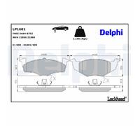 Disc Brake Brake Pad Set Delphi LP1601 Fits Buick Seat Skoda VW Park Avenue