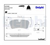 Rear Brake Pads for Land Rover Discovery 3 4 Range Rover Sport Delphi LR055454
