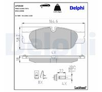 DELPHI LP2020 Brake pad set