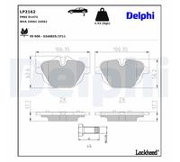 Disc Brake Brake Pad Set Delphi LP2162 Fits BMW 5 Series 6 Series 7 Series i8