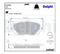 Genuine Delphi Front Brake Pads - LP3284