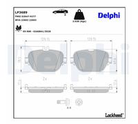 DELPHI LP3689 Brake pad set