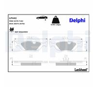 Genuine Delphi Rear Brake Pads - LP442