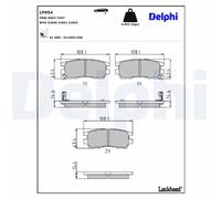 Disc Brake Brake Pad Set Delphi LP954 Fits Mitsubishi Delica Space Gear