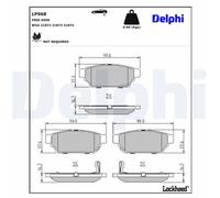 Disc Brake Brake Pad Set Delphi LP968 Fits Mitsubishi Proton Carisma Colt FTO