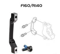 Disc Brake Caliper Frame Adapter Bracket for Bicycle Use with 140 160 180 203mm Disc Rotors Supporting IS and PM Mounting Standards (F160/R140)