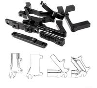 Disc Brake Caliper Mount Adapter Bracket for 140 160 180 203mm Discs Designed for IS and PM Post and Frame Mounts on Front and Rear Forks (F160/R140)