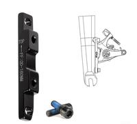 Disc Brake Caliper Mount Adapter Bracket for 140 160 180 203mm Rotors, IS to Post Mount Conversion for Front and Rear Bicycle Forks and Frames, Black(F160)