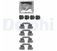 Disc Brake Pad Accessory Kit Delphi LX0665 Fits Opel Vauxhall Adam Corsa Mokka