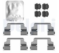 Disc Brake Pad Accessory Kit Delphi LX0801 Fits BMW 7 Series 8 Series X5 X6 X7