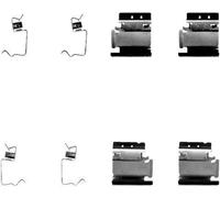 Disc Brake Pad Accessory Kit Rear Bosch System Fits Fiat Ducato TEXTAR 82054200
