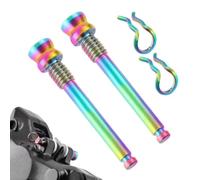 Disc Brake Pad Bolts Titanium Alloy Disc Brake Clamp with Circlips | Ultra-Light Riding Accessories, General Threaded Pins for Bicycles, Road Bikes