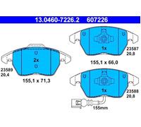 Disc Brake Pad Set ATE Fits AUDI A1 Sportback Tt Roadster 8J 8X 8J0698151