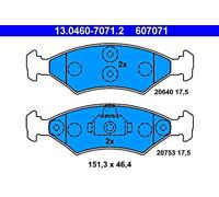 Disc Brake Pad Set ATE Fits FORD MAZDA Escort 81 III IV Fiesta I II 5015919