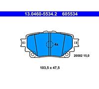 ATE 13.0460-5534.2 Brake pad set