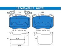 ATE 13.0460-4701.2 Brake pad set