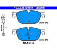 Disc Brake Pad Set ATE Fits PEUGEOT CITROEN DS 308 Cc 407 Sw 508 I Rcz 5 425473