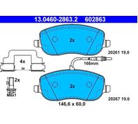 ATE 13.0460-2863.2 Brake pad set