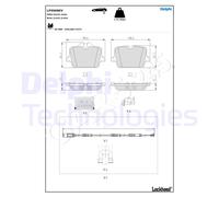 Disc Brake Pad Set DELPHI Fits BMW I4 21- 34206888831