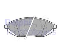 Disc Brake Pad Set DELPHI Fits CHEVROLET Spark 10- 96682858