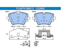 ATE 13.0470-2662.2 Brake pad set