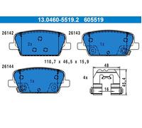 ATE 13.0460-5519.2 Brake pad set