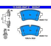 Disc Brake Pad Set Rear Axle ATE Fits AUDI A4 B9 Avant A5 A6 A7 15-20 4N0698451D