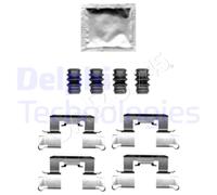 Disc Brake Pads Accessory Kit DELPHI Fits OPEL MAZDA Corsa E 2 14-19