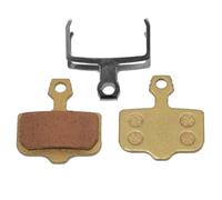 Disc Brake Pads for Electric Scooters, 30x17mm Resin-Metal Composite with Enhanced Heat Resistance and Wear Resistance, 1 Pair Black/Gold