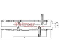 Disc Brake Parking Cable Fits FORD Focus Saloon Turnier 1253159
